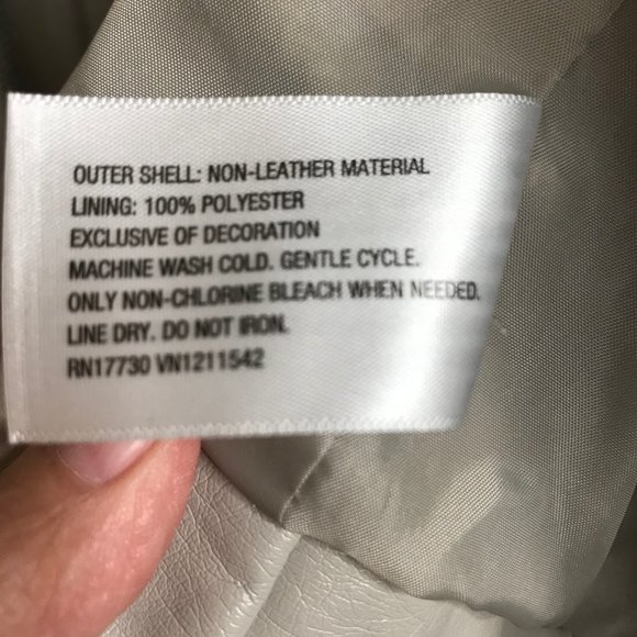 Xhilaration Cream Faux Leather Jacket - Picture 8 of 8